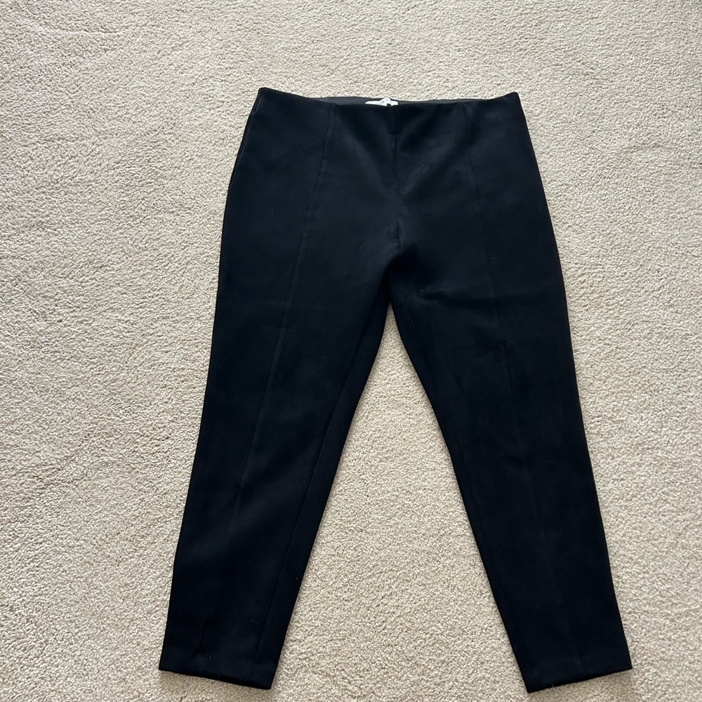 Faux suede black pants